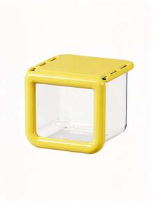 1pc Square & Rectangular Combo Shape, Transparent Front Window,, Colorful Thick Frame, Punch-Free Under Cabinet Hanging Design, Space Saving, Large Capacity Visible Storage Container, Hanging Organizer Boxroom Decorchristmasroom Decorwedding - Multicolor - View 9