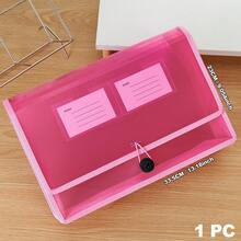 3Pcs\1Pc Expandable PP File Pouch Document Holder For School Travel Home Students Teachers Office Workers Back To School Stationery Holds A4 Papers - Multicolor - View 15