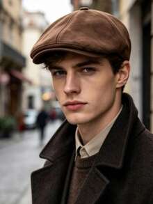Vintage Suede Hat Suitable For Daily Wear - Suede Baseball Cap - View 3