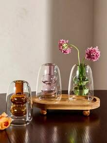 1 Transparent Glass Aromatherapy Essential Oil Diffuser Bottle – Household Storage Container - Multicolor - View 2