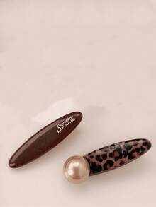 Autumn New Leopard Print Chocolate Color Alligator Hair Clip Korean Style Side Hair Fringe Clip Elegant High-End Straight Clip - Multicolor - View 13
