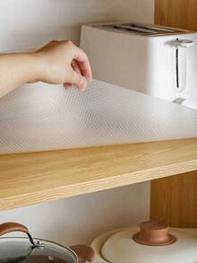 1 Roll Cabinet Liner Mat, Moisture-Proof Heat Resistant Non-Slip Drawer Table Pad, Waterproof Oil Dust Proof For Cabinet Drawer Fridge, Easy To Clean, Kitchen Counter Furniture Storage Mat, Home & Christmas Party Organizer Kitchen Storage Accessories - Multicolor - View 10