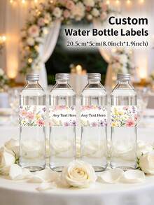 1-50pcs Label Botol Air Minum yang Dipersonalisasi | Stiker Kemasan Kustom dengan Teks yang Dapat Disesuaikan - Label ini Tersedia dalam Berbagai Gaya, Sempurna untuk Mendekorasi Botol Air Minum di Area Minuman Pesta, Cocok untuk Pesta Ulang Tahun, dan Hari Jadi - MultiWarna - View 3