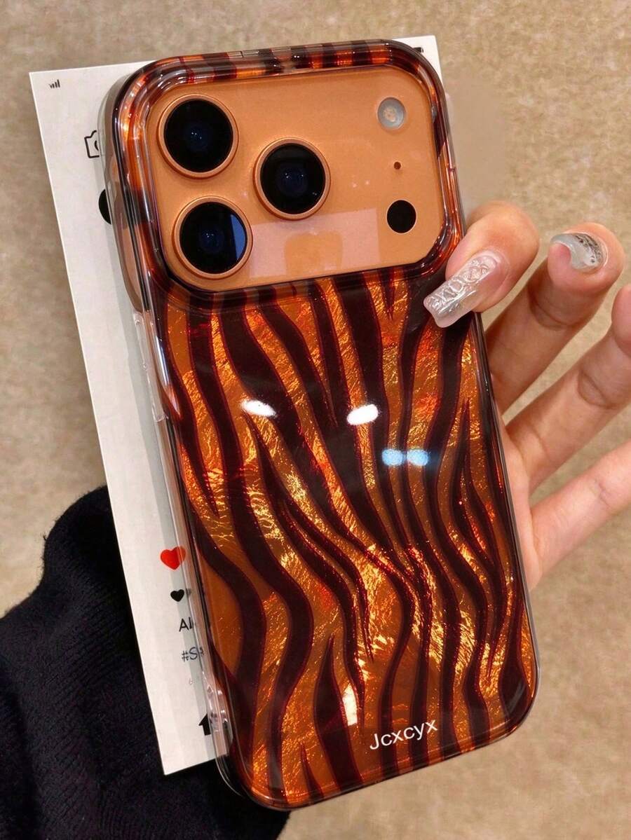 奢華豹紋 4 色拼接波浪斑馬條紋手機殼，相容 iPhone 18 Pro Max 18 Pro 17 Pro Max 17 Pro 17 Air 17 12 13 14 15 16 Pro Max 14 Plus 15 Plus 16 Plus 11 17 16 15 14 13 12，亮面保護殼