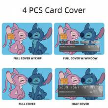 Stitch Creative Card Face DIY Decorative Sticker Set, Multiple Cartoon Patterns, Suitable For Bank Cards, Campus Meal Cards, Transit Cards, Access Cards, Easily Transform Dull Card Surfaces, Card Decoration Materials For Students And Office Workers - Multicolor - View 7