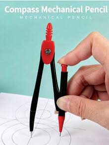 9Pcs Geometry Math Compass Set, Student Exam Drawing Ruler Kit Including Compass, Straight Ruler, Triangle Ruler, Protractor, Back To School Stationery Gift - A - View 4