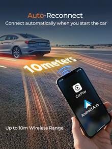 REMAX 2-In-1 Wireless CarPlay & Android Auto Adapter, Converts Wired CarPlay/Android Auto To Wireless, Plug And Play, Auto Reconnect, Fast And Stable Connection, USB-A With USB-C Adapter, Car Accessories, Car Essentials, Car Supplies - KY-4247 - View 8