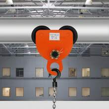 2Ton Manual Hoist Beam Trolley, Iron Spray Molding Hand-Pushed Trolley With Smooth Rolling Wheels For Warehouse Factory Lifting - Orange-2T - View 1