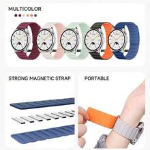 22mm Magnetic Silicone Watch Band, Compatible With Huawei Watch GT5 GT4 3 46mm And Balance - 22mm - View 6