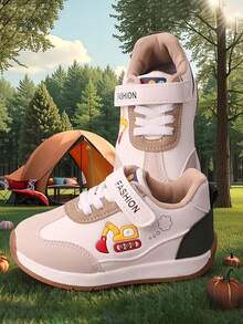 2026 Boys' Running Shoes, Fashionable Comfortable Cartoon Car Design - Khaki - View 4