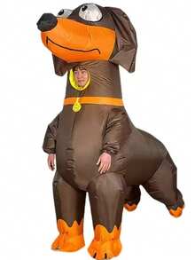 Trang phục chó bơm hơi unisex cho lễ hội, kỷ niệm, tiệc sinh nhật, Halloween, Giáng sinh - màu nâu - Xem 8