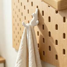 2/1pc Cat Pegboard Hook, Compatible With Skadis, Can Be Used With Pegboard Desk Clamp, Creative 3D Printed Hook, Suitable For Study/Entryway Storage, Key/Headphone Small Item Storage Rack, Flexible Assembly And Disassembly - Multicolor - View 5
