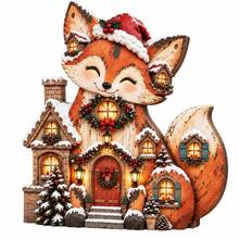 Cross-Border Christmas New Moon Santa Claus Holding Gift Christmas Decoration Resin Craft - 1PC - View 6