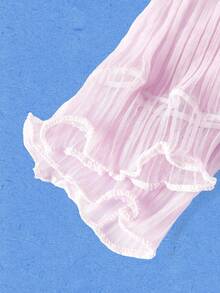Popjeli 1 Pair/2 Pairs/10 Pairs High-End Pleated Solid Color Long Gloves - Purple - View 8