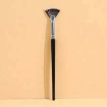 SEPROFE 1Pc Fan Eyelash Brush, Mascara Applicator Makeup Brush, Slim Elastic Fibers Fit Lashes Easily For Lengthening And Curling, Premium Texture Handle, Daily Makeup Tool - Black - View 5