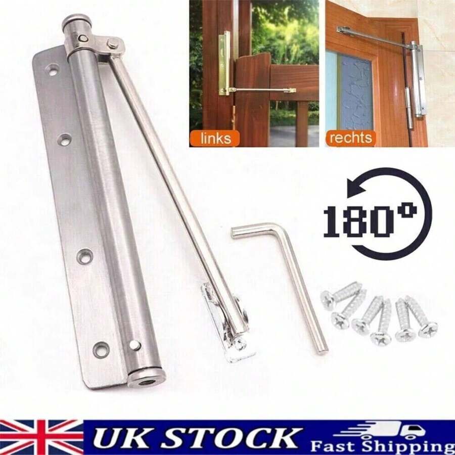 Stainless Steel Adjustable Concealed Door Closer Single Spring Automatic Closers - 1 - View 1