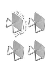 1/2/4 cái giá đỡ miếng xốp không khoan - kệ treo tường sắp xếp bồn rửa cho nhà bếp, phòng ngủ, văn phòng - dễ vệ sinh - hoàn hảo cho đồ dùng và sắp xếp nhà bếp gia đình - Nhiều màu - Xem 6
