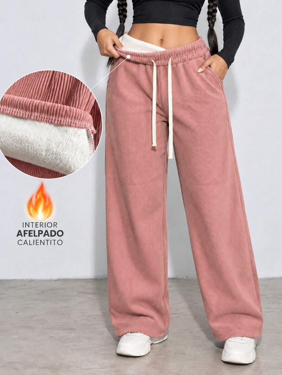Women Pants - Pink - View 1