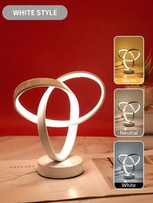 LED Clover Table Lamp, Creative Novelty Minimalist Desk Lamp, Suitable For Bedroom, Living Room, Holiday, Party, Study, Office, Birthday Gift, Desktop Decoration Lighting Atmosphere Lamp - Clover Table Lamp - View 13