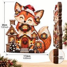 Cross-Border Christmas New Moon Santa Claus Holding Gift Christmas Decoration Resin Craft - 1PC - View 4