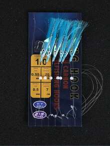 Bionic Fish Skin Colored Line String Hook, Luminous Fishing Rig For Night Fishing, Sea Fishing Lures Fishing Tackle - Multicolor - View 9