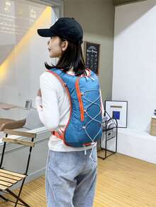 Running Water Bladder Vest, Lightweight Breathable Sports Backpack, Adjustable Water Storage Bag Vest, Large Capacity Multifunctional Outdoor Backpack, Suitable For Trail Running, Marathon, Jogging, Cycling, Hiking, Football Training And Matches, Can Store Shoes And Football, Unisex Travel Sports Gear - Multicolor - View 4