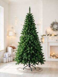 Artificial Christmas Tree, 1.2m /1.5m Green Simulation Spruce Tree With Foldable Metal Stand, Full Realistic Branches, Unlit Fake Xmas Tree For Home Living Room Indoor Christmas Holiday Party Decor,Reusable,Easy Assembly - Multicolor - View 1
