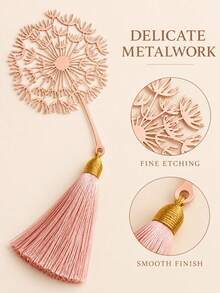 1PC/4pcs/8pcs Metal Rose Gold Carnation Exquisite Bookmark,Light Luxury Design Hollow Bookmark, Flower Bookmark, Perfect Gift For Students, Perfect Gift For Book Lovers, Perfect Gift For Teachers, Valentine's Day, Graduation, Mother's Day - Rose Bookmark - View 3