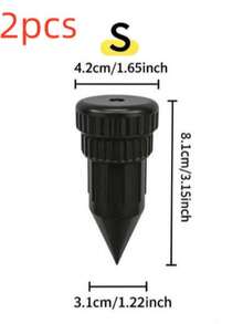 1/2pcs Realistic Key Concealed Sprinkler, Waterproof Key Box For Outdoor Garden Patios, Easy To Insert Into Key Box For Outdoor Garden Patios, Easy To Insert Int…Undergr - Black - View 11