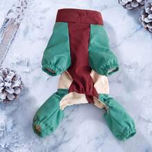 DomKim Multi-Color Dog Winter Warm Jacket, Waterproof Windproof Fleece Lining Coat, Built-In D-Ring Chest Harness, Zipper Closure Easy On/Off, Comfortable Cold Weather Clothing For Small To Medium Dogs, Daily Dog Walking Outfit, Red, Grey, Cream White - Multicolor - View 12
