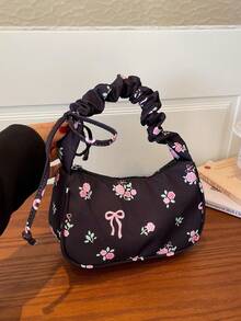 Women's Minimalist Casual Handbag, New High-Quality Niche Design Versatile Shoulder Bag - Black - View 6