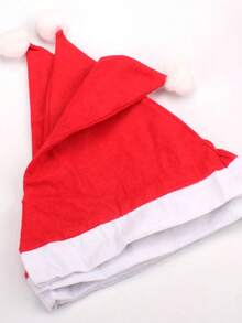 1/5/10pcs Red Christmas Hats, Neutral Classic Santa Hats, Suitable For Christmas Parties And New Year Celebrations, Best Gift - Multicolor - View 3
