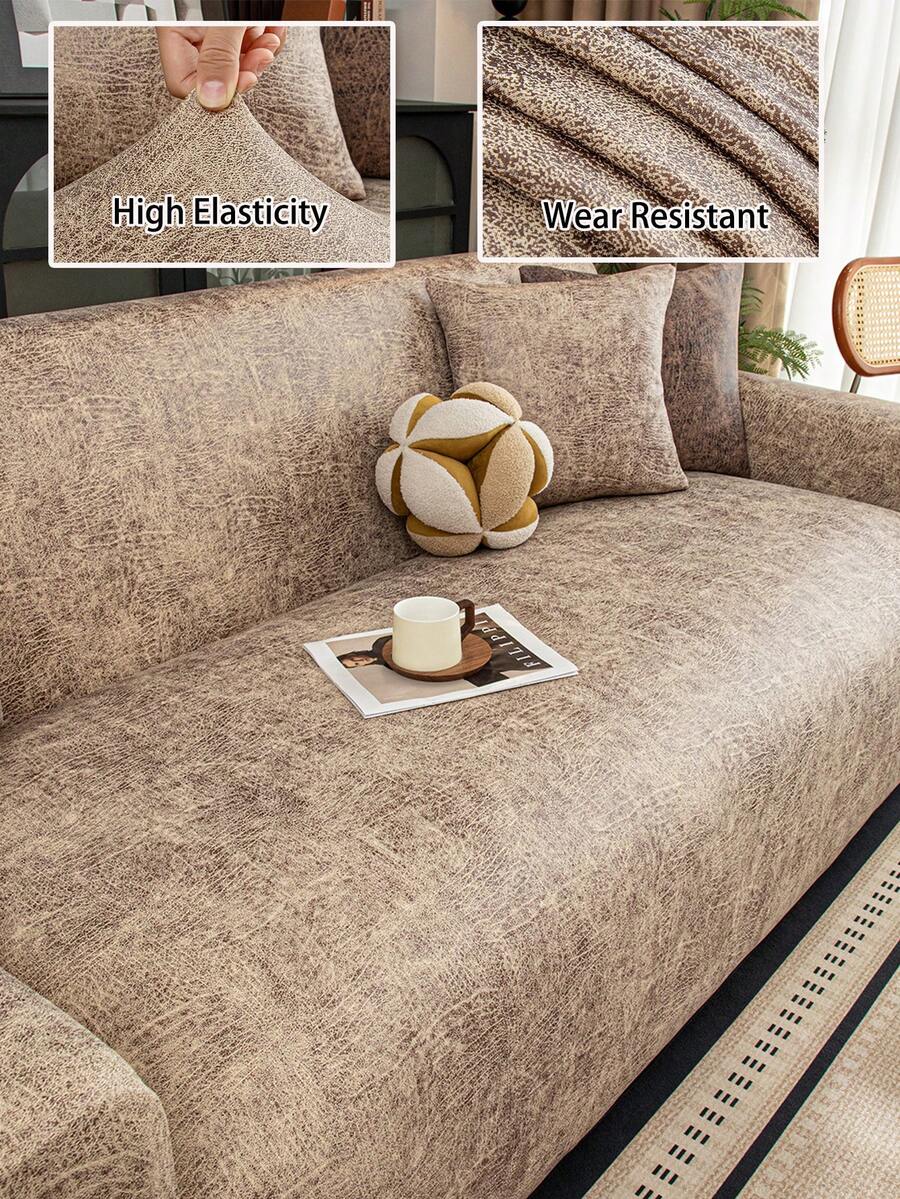 1pc Elastic & Durable Sofa Cover, Modern Minimalist Anti-Slip Washable Sofa Slipcover, L-Shaped Sofa Protector 1/2/3/4 Seater, Pet Friendly Decor, Suitable For All Seasons - Multicolor - View 1