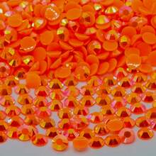 4MM5020PCS Jelly AB Colorful Circular Flat Bottom Resin Rhinestone Flat Bottom Crystal Diamond Nail Art Handmade DIY Fabric Decorative Diamond - 4mm-5020PCS - View 38