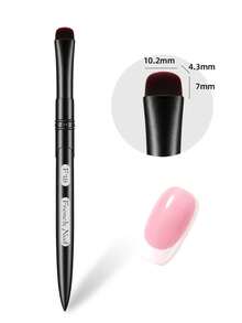 JOCNAIL 3-In-1 Precision French Tip Nail Brush, Professional Metal Handle Gel Polish Painting Pen & Residue Clean Up Brush Manicure Tool - Multicolor - View 10