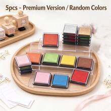 1/2/20pcs Mixed Color Ink Pads, Washable, High Aesthetic, Compact And Portable, Suitable For Crafts, Scrapbooking And Various Activities, Vibrant Colors, Perfect For DIY Handmade, Art Projects, Back To School Stationery, Fun Holiday Gifts, Creative Ink Pads - Multi-color - View 12