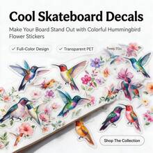 50 buah Stiker Burung Kolibri dan Bunga Cat Air, Stiker Burung dan Bunga PET Transparan, Paket Stiker Alam Botani Segar, Dekorasi DIY Tahan Air untuk Jurnal, Buku Catatan, Laptop, Ponsel, Scrapbook, Perencana, Hadiah Natal untuk Pecinta Stiker - MultiWarna - View 6