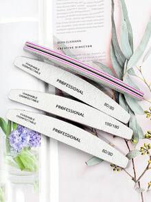 1000pcs Nail Files, 100/180 Grit Nail Files And Buffing Blocks, Professional Double-Sided Sandpaper Manicure Tools, Suitable For Acrylic Nails - A - View 4