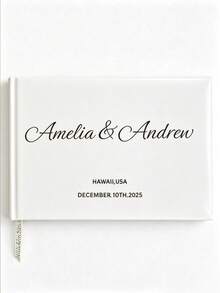 Personalized Wedding Guest Book, Wedding Keepsake, Engagement Gift, Wedding Photo Album, Anniversary Gift, Decorative, Colorful, Modern, Unique, Tea Room Home Decor, Mother's Day Gift, Aesthetic Home Decor - Multicolor - View 12