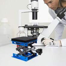 New Lifting Table Aluminum Bracket Lab Jack Hand Held Height Adjustable - one-size - View 2