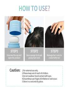 Bedak Penambah Volume Rambut Kering Tanpa Bilas dengan Kepala Spons Penyerap Minyak – Bedak Penambah Volume Rambut Alami, Tahan Air dan Keringat. Pengontrol Minyak Instan, Penambah Volume Akar Rambut, Wadah + Kepala Spons Penambah Volume, Tekan dan Aplikasikan dengan Tepat, Ringkas, Praktis, Portabel, Cocok untuk Perjalanan, Mengatasi Rambut Berminyak, Penambah Volume Akar Rambut, Perbaikan Cepat Sebelum Pesta Liburan. Bedak Pewarna yang Praktis. - 3-in-1 - View 7