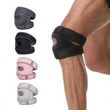 ZKBBO 1pc Adjustable Patella Knee Support Strap, Double Adjustable Pressure Knee Sleeve, Patellar Tendon Support, Unisex, For Sports - Multicolor - View 1
