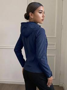 SAKERS OUTDOOR CLOTHING Women Jackets - Navy Blue - View 3