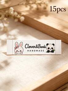 Handmade Customized Fabric Clothing Labels, Personalized Sew-On Sewing Labels, Custom Text Fabric Gift Labels, DIY Handmade Clothing, Bedding Or Knitwear Craft Accessories - Multicolor - View 12