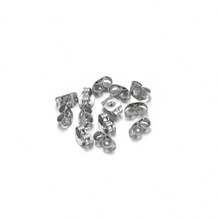 10/20/50/100pcs Stainless Steel Earring Backs 4.5x6mm, Earring Backs Ear Caps, Suitable For DIY Jewelry Making And Repair - Multicolor - View 3