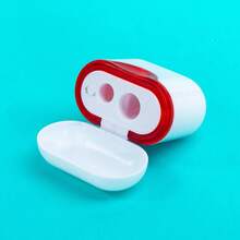 4/1 cái gọt bút chì hình tai nghe mới lỗ kép, gọt bút chì hình tai nghe Bluetooth, gọt bút chì nắp gập, gọt bút chì dễ thương, màu ngẫu nhiên - Gọt bút chì - Xem 6