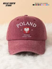 1pc "ROLAND White Eagle" Baseball Cap, Lightweight, Comfortable Multifunctional Baseball Cap, Unisex Washed Vintage Hat, Suitable For Daily Outings And Life Use, Daily Outfit Decoration Hat, Best Gift For Friends - A - View 10