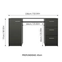 MADESA Conference Tables & Chair - Black - View 3