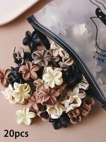 15/20/30/40pcs Cute Daisy Flower Hair Clips, Girls Mini Claw Hair Clips, Hair Claws, Hair Accessories, Beach Decor Flower Hair Clips, Suitable For Holiday Outfits - Multicolor - View 7