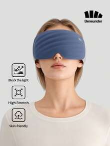 Masker Mata Anti Cahaya 3D Beneunder Zero-Pressure LC013 - Biru Merpati Abu-abu - View 1
